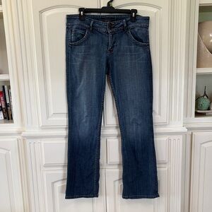 Hudson Vintage Jeans Women's Boot Cut Denim in Medium Blue Wash